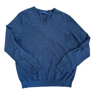 J.Crew Factory Slim Fit Merino Wool Sweater Mens Size XL 100% Wool Pullover Gray